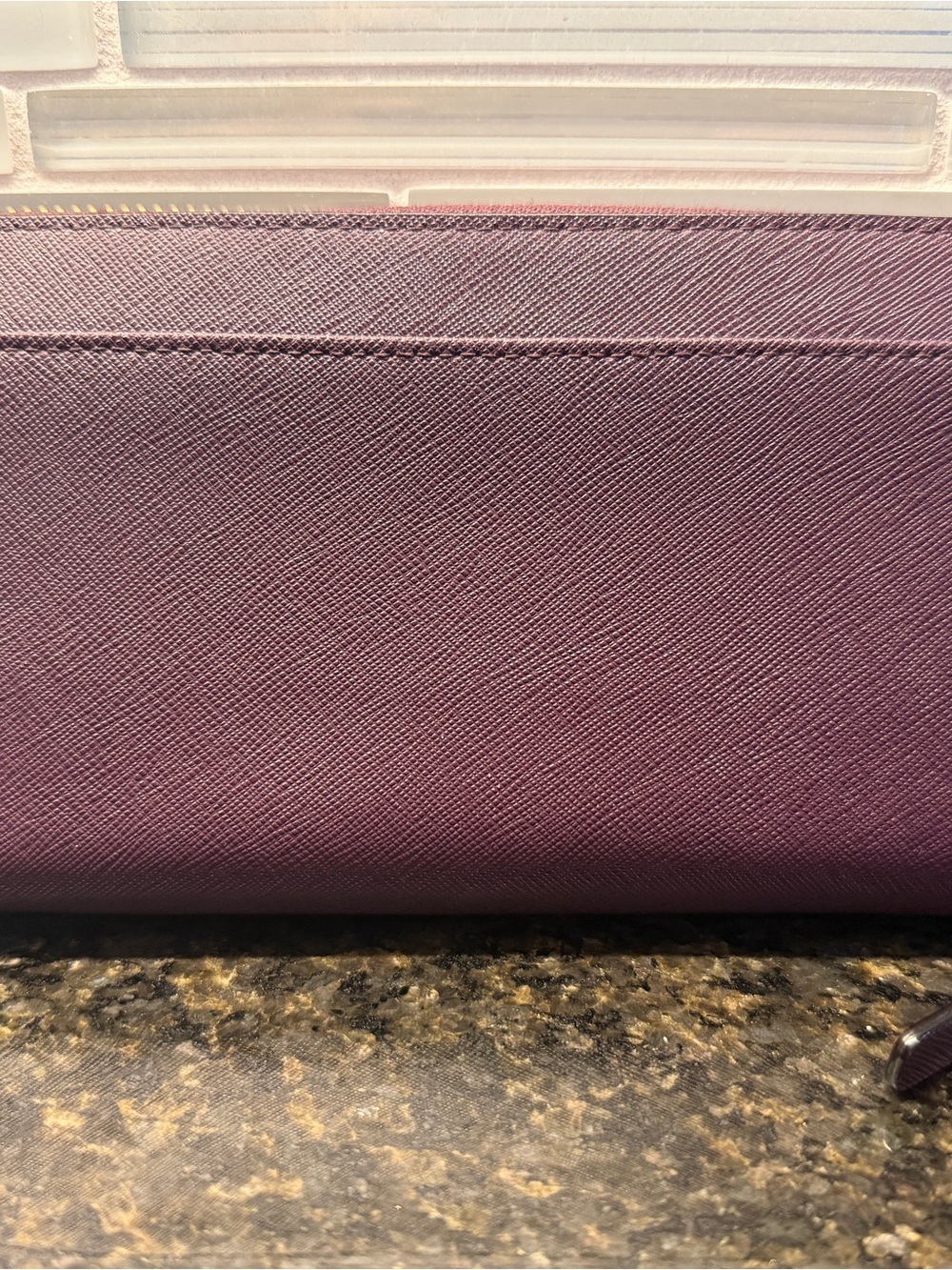 Kate Spade Continental Wallet Neda Laurel Way Saffiano in Deep Plum - Picture 4 of 10